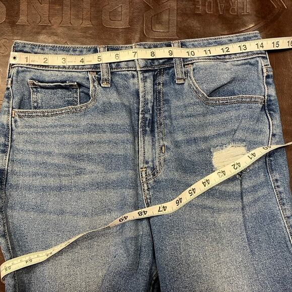 Hollister Ultra High-Rise Vintage Straight Light Wash Distressed Womens 5R 27x27 - Picture 13 of 15